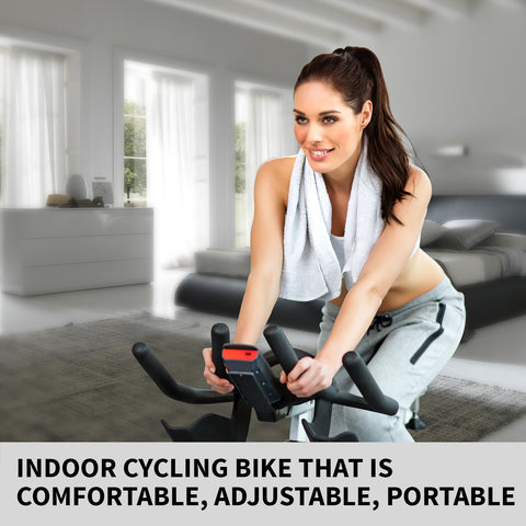 Image of Norflex Spin Bike Exercise Ball Flywheel Fitness Commercial Home Workout Gym White