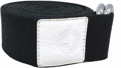 Image of Yoga Strap Cotton- Tiiyar 10 feet/8 feet/6 feet Cotton Yoga Strap Belt for Stretching, Flexibility, Physical Therapy, Fitness 183cm